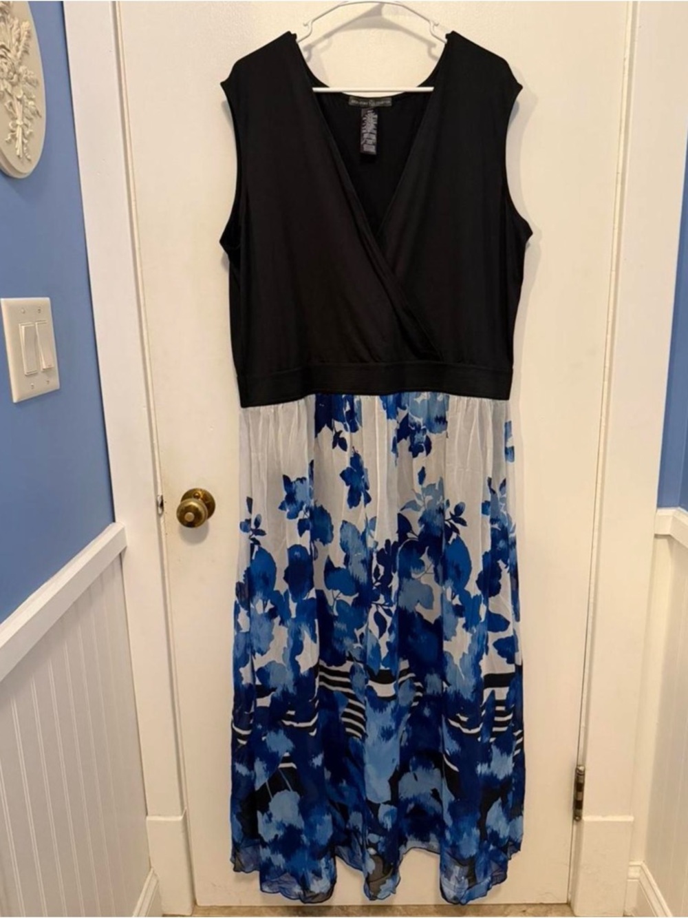 Signature Collection Women’s Floral Maxi Dress Sz 2X/2T Sleeveless NWOT